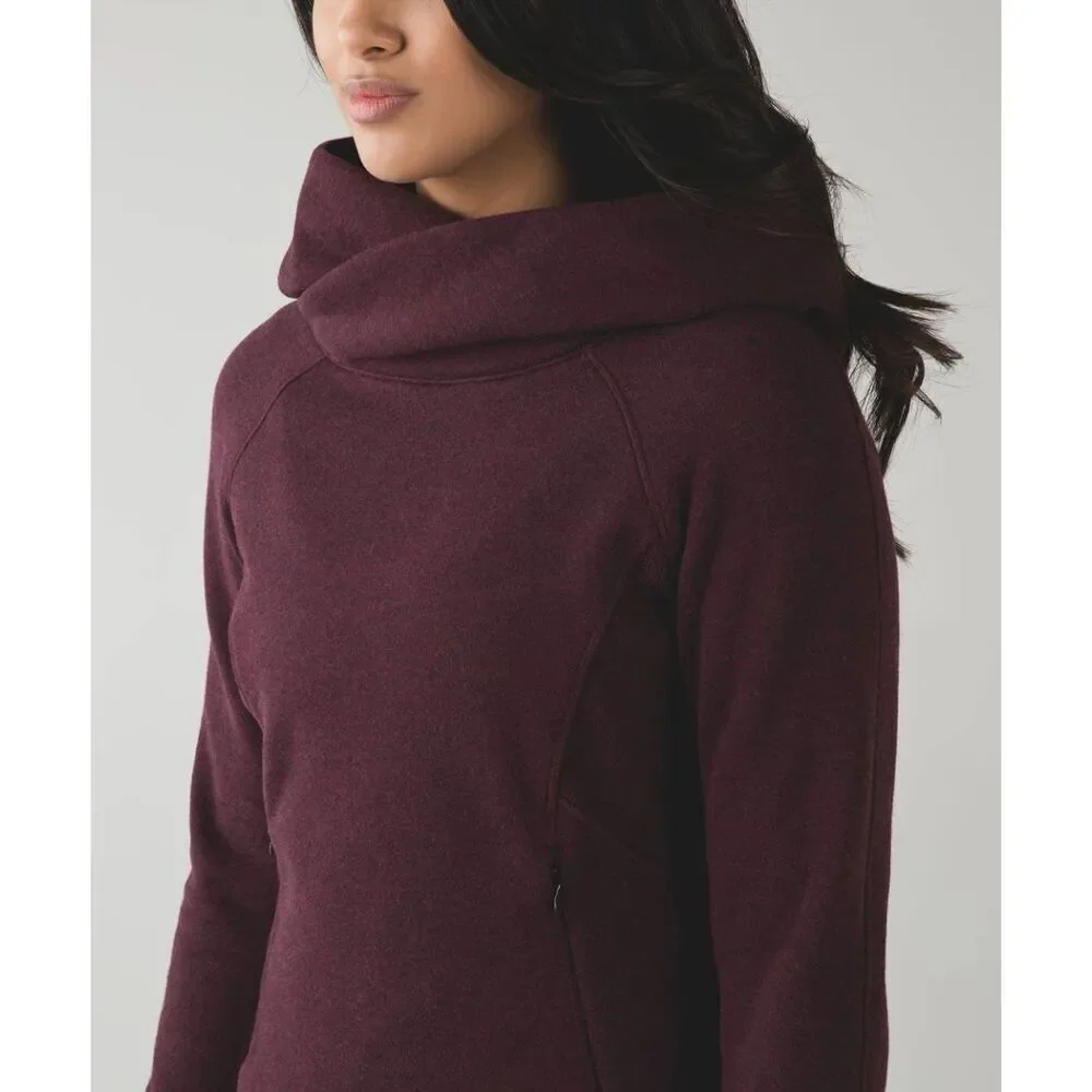 Lululemon Under Wraps Pullover Maroon Size 4